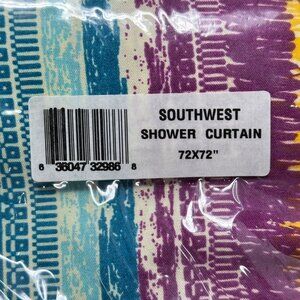 Southwest Pattern Shower Curtain 72" X 72" Multicolor Polyester Fabric Bathroom